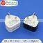 UK fixed type two ports output 5v 2.4a 2.1a usb wall charger with CE GS BS