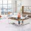 Liansheng Furniture Melamine Office Workstation Staff Used Office Table Desk With Movable Base