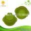 2014 best seller non-toxic portable silicone colander bowl with stainless steel