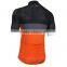 Daijun OEM High Quality Black and Orange Polyester Custom Cycling Jerseys no Minimum