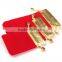 7*9cm In Stock Red Velvet Gift Pouch With Drawstring