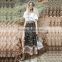 Wholesale Alibaba 2016 Summer Fashion Women Ethnic Printed Boho Skirts Ladies Casual Side Slit Long Skirt