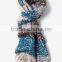 Helsinki cool burgundy, tan, and navy blue silk woolen scarfs for girls