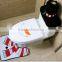 3 pcs snowman christmas bathroom set for home decoration / Christmas Snowman Toilet Seat Cover Rug Tank Cover Tissue Box Cover