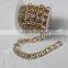 Wholesale 14MM Fake Diamond Trimming Chain Promotional Flower Rhinestone Ribbon For Wedding Dress Decoration