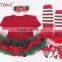 Western Girls Outfits 2016 New Years Children Clothing Set Kids Christmas Clothes for Cute Baby Girl