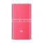 Super Slim 9.9mm Xiaomi Power Bank 5000mAh original, Portable Mobile Baterry Smart Powerbank 5000mAh Charger, Red and Silver