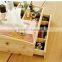 Customized Handmade make up wooden box with mirror
