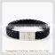 New Style Leather Rope Braided Handmade Bracelet for Men with Magnetic Clasp