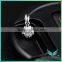 wholesale synthetic gemstone 18K Gold moissanite pendant