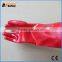 BSSAFETY oil resistant red pvc gloves from gaomi china