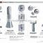 Sunleaf fashional Zinc alloy toilet cubicle accessories MINGYA series