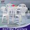 Durable furniture small plastic round table made in China