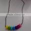 2016 Teresa Silicone Chewable Baby Teething Bead Necklace for Moms, Teething Silicone Beads and Baby Teether Toys