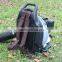 Backpack gasoline air snow blower