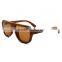 Fashion design wooden glasses new arrival color lens natural rosewood sunglasses