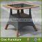 Luxury rattan dining room furniture restaurant dining table chair