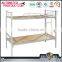 Hot selling metal bunk bed steel adult 2 tier black cot bed