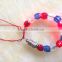 4th of July light up three colors beads bracelet