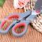 2016 Multifunctional stainless steel pizza scissors with rubber soft tpr handle /rubber scissors