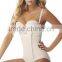 New arrival skin color transparent high waist butt lift shapers corset with zipper by the side