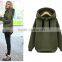100% cotton side zipper plain white hoodie for winter