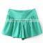 2015 New arrival best price high quality trendy fashion girls ruffle shorts
