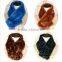 Faux fox fur cape collar faux ball scarf muffler scarf multicolor