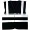 2017 Black Reflective Safety Vest for workman