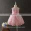 princess clothing pink sequines flowers kids party dresses blue mesh dress for kids girl