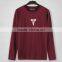 custom logo printing Casual round neck 100% cotton custom long sleeve man tshirt