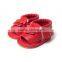 Artificial leather fringed baby summer sandals, hard sole baby summer sandals