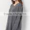 Hot sale winter women stylish polyester long pullover sweater with fringe