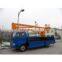 Two arms aerial work truck