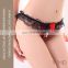 2016 new design big red lace quick dry cute girls mini panty