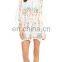 2015 summer lace beach dress design lady net dress