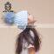 Superior Stable With Braids Fur Ball Beanie Hat