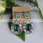 hot sale low MOQ high quality cheap price rhinestone women fashion earring