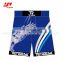 2017 Wholesale sublimated Dri Fit Custom print shorts mma with 100% polyester