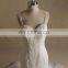 Nectarean Spaghetti Straps Sweet Heart Neckline Mermaid Lace Beaded Wedding Gown