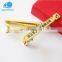 2017 New products promotion cheap custom good quality metal gold plated tie clip