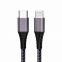 KAL020 023 PD 3A Fast Charger Cable Lightning to Type C Nylon Braided Data Cable for iphone 8 X Xr