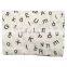 Bamboo and Cotton  Muslin Swaddle Blankets, Alphabet, 47" x 47"