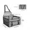 Folding Carrier Pet Travel Car Seats Dogs Booster with Clip-On Safety Leash