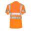 Custom high quality cheap construction uniforms short shirt short sleeve reflective road safety t shirt