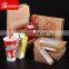 Disposable custom kraft paper brown take out lunch box