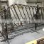modern custom stair case balusters hand forged antique steel scrolls design security wrought iron railing
