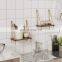 2 Tier Swing Rope Floating Shelf Hanging Storage Shelves for Living Room