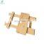 foldable bamboo table travel picnic tray cut out holds 4 stemmed wine glasses folds flat for easy transport with a  carry bag