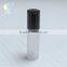 10ml frosted white roll on bottle with black plastic cap